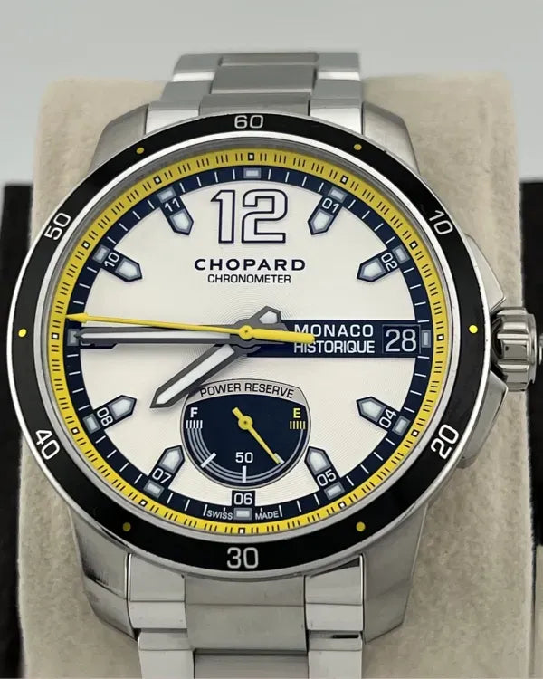 Chopard Grand Prix de Monaco Historique 44.5MM Silver Dial Steel Bracelet (158569-3001)