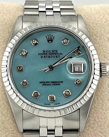 1988 Rolex Datejust 36MM Aftermarket Mother of Pearl Dial Jubilee Bracelet (16000)