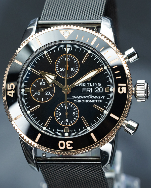 2019 Breitling Superocean Heritage Chronograph S.E. 44MM Black Dial Steel Bracelet (U13313121B1S1)