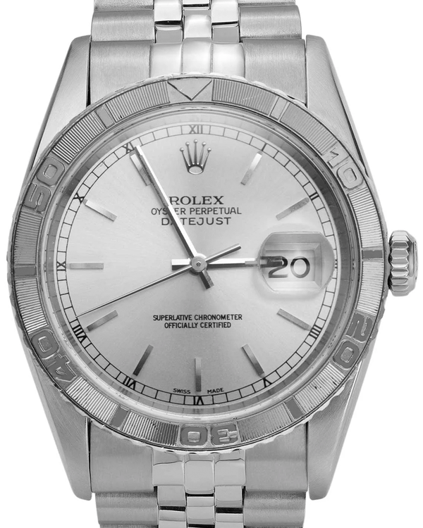 Rolex Datejust Turn-O-Graph 36MM Silver Dial Jubilee Bracelet (16264)