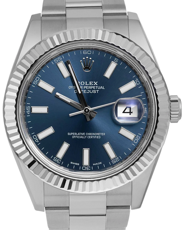 2016 Rolex Datejust II 41MM Blue Dial Oyster Bracelet (116334)