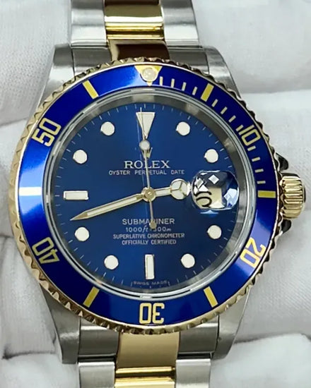 2006 Rolex Submariner Date "Bluesy" 40MM Blue Dial Two-Tone Oyster Bracelet (16613)