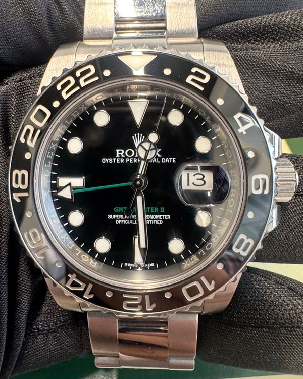 Rolex GMT-Master II 40MM Black Dial Oyster Bracelet (116710LN)