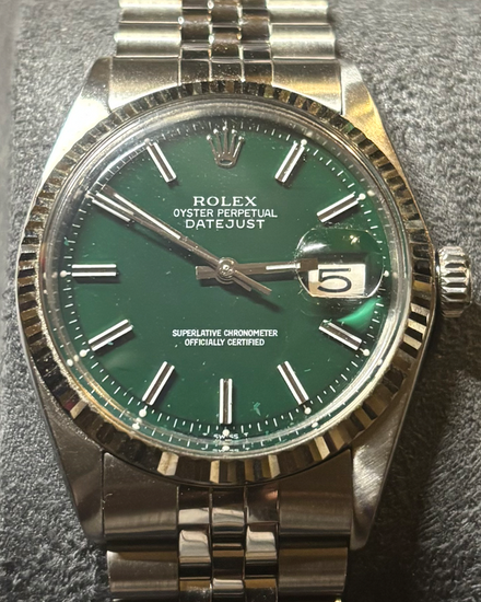 Rolex Datejust 36MM Aftermarket Green Dial Jubilee Bracelet (1601)