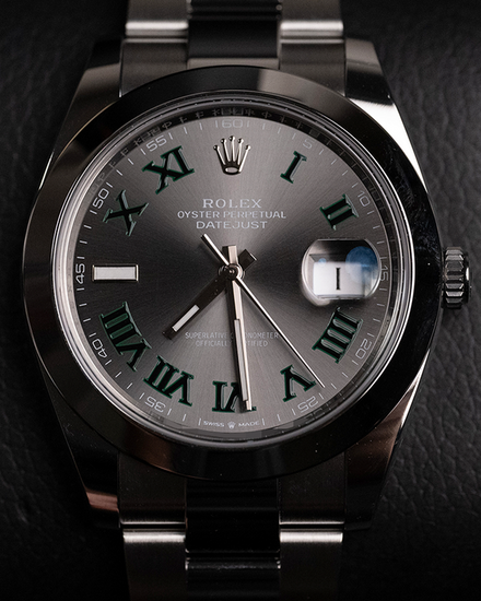 2025 Rolex Datejust "Wimbledon" 41MM Slate Dial Oyster Bracelet (126300)