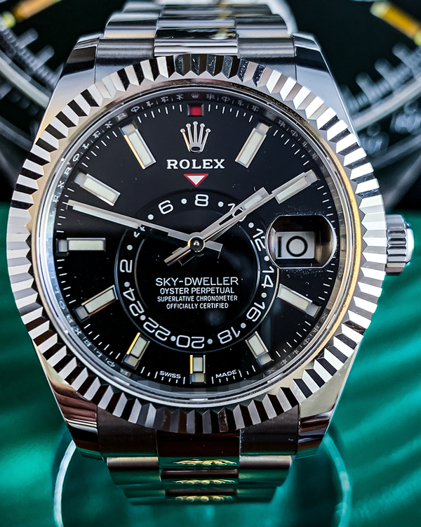 2021 Rolex Sky-Dweller 42MM Black Dial Oyster Bracelet (326934)