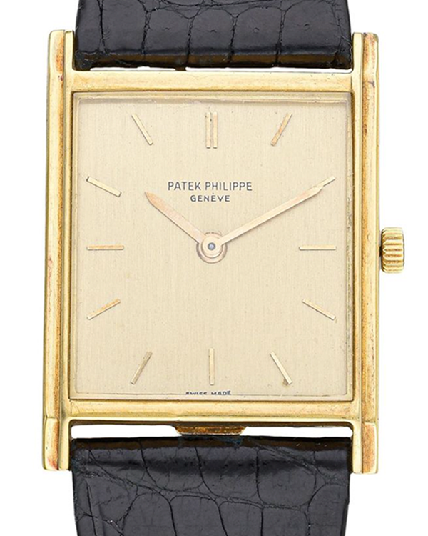 Patek Philippe Gondolo 33MM Champagne Dial Leather Strap (3519)