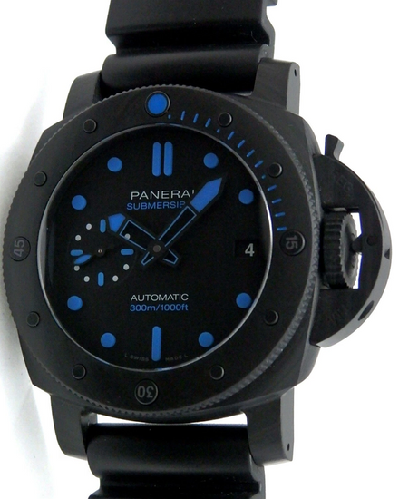 2022 Panerai Submersible Carbotech 42MM Black Dial Rubber Strap (PAM00960)