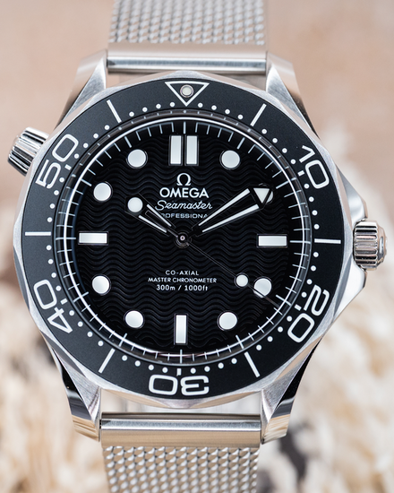 2025 Omega Seamaster Diver 300M 42MM Black Dial Steel Bracelet (210.30.42.20.01.010)