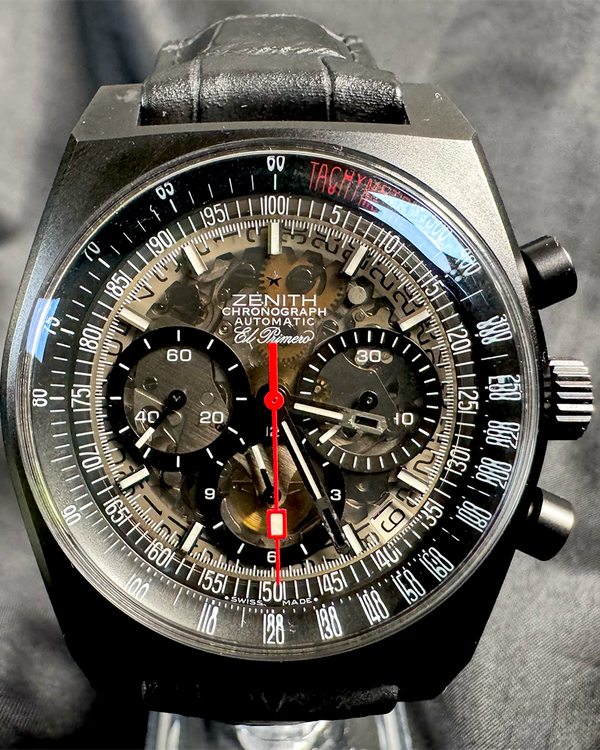 2014 Zenith El Primero New Vintage 1969 "40th Anniversary" L.E. 40MM Skeleton Dial Leather Strap (96.1969.469/77.C683)