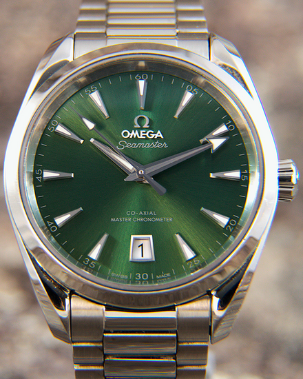 2023 Omega Seamaster Aqua Terra 150M "Shades" 38MM Green Dial Steel Bracelet (220.10.38.20.10.002)