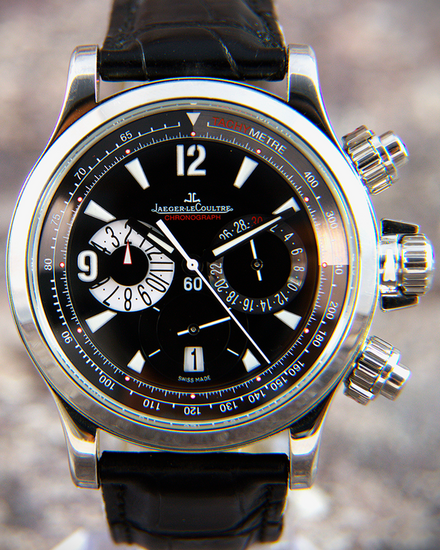Jaeger-LeCoultre Master Compressor Chronograph 41MM Black Dial Leather Strap (146.8.25)