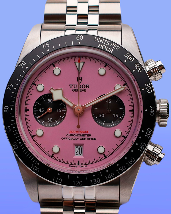 2025 Tudor Black Bay Chrono "Flamingo" 41MM Pink Dial Steel Bracelet (79360N)