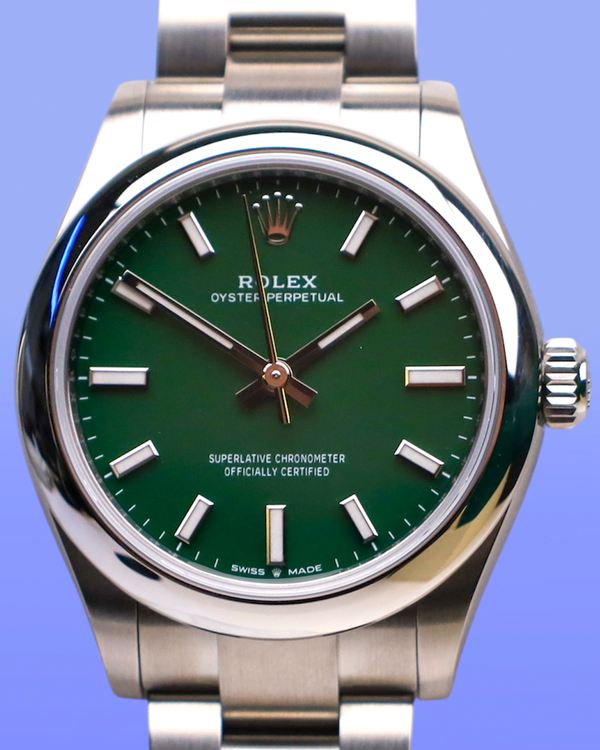2024 Rolex Oyster Perpetual 31MM Green Dial Oyster Bracelet (277200)