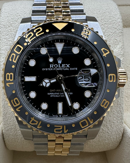 2023 Rolex GMT-Master II "Zombie" 40MM Black Dial Two-Tone Jubilee Bracelet (126713GRNR)