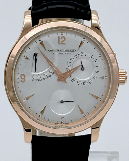 2007 Jaeger-LeCoultre Master Réserve de Marche 37MM Silver Dial Leather Strap (Q1482401)