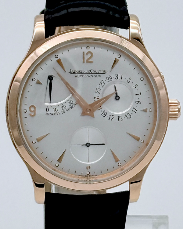 2007 Jaeger-LeCoultre Master Réserve de Marche 37MM Silver Dial Leather Strap (Q1482401)