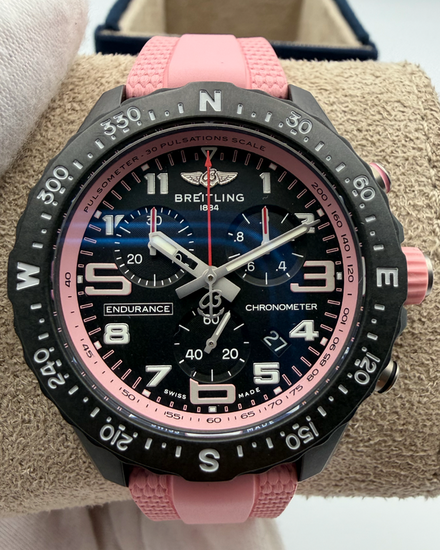 2024 Breitling Endurance Pro 38MM Quartz Black Dial Rubber Strap (X83310D41B1S1)