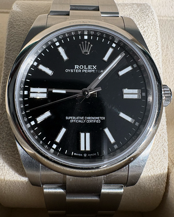 2024 Rolex Oyster Perpetual 41MM Black Dial Oyster Bracelet (124300)