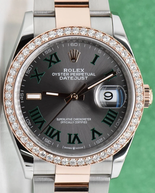 2024 Rolex Datejust "Wimbledon" 36MM Slate Dial Two-Tone Oyster Bracelet (126281RBR)