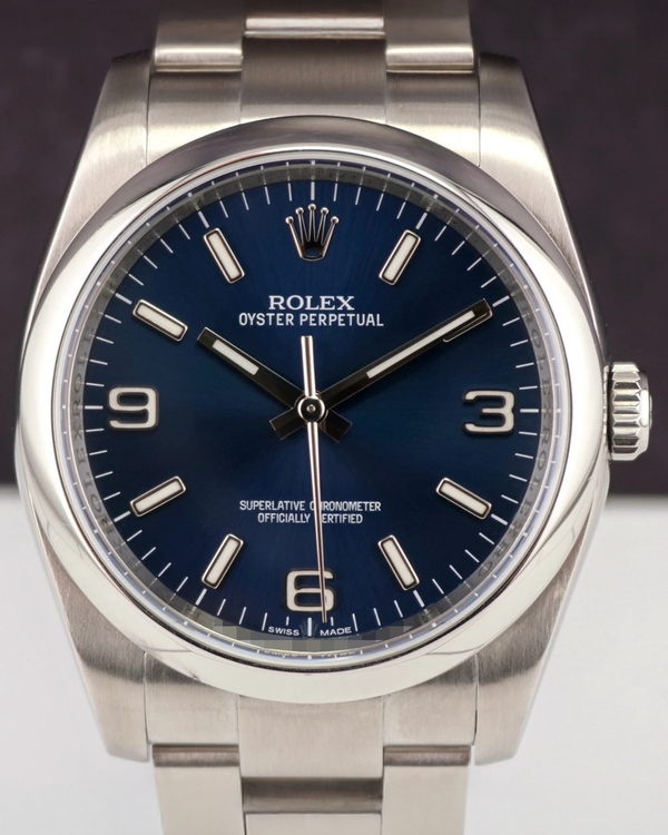 Rolex Oyster Perpetual 36MM Blue Dial Oyster Bracelet (116000)