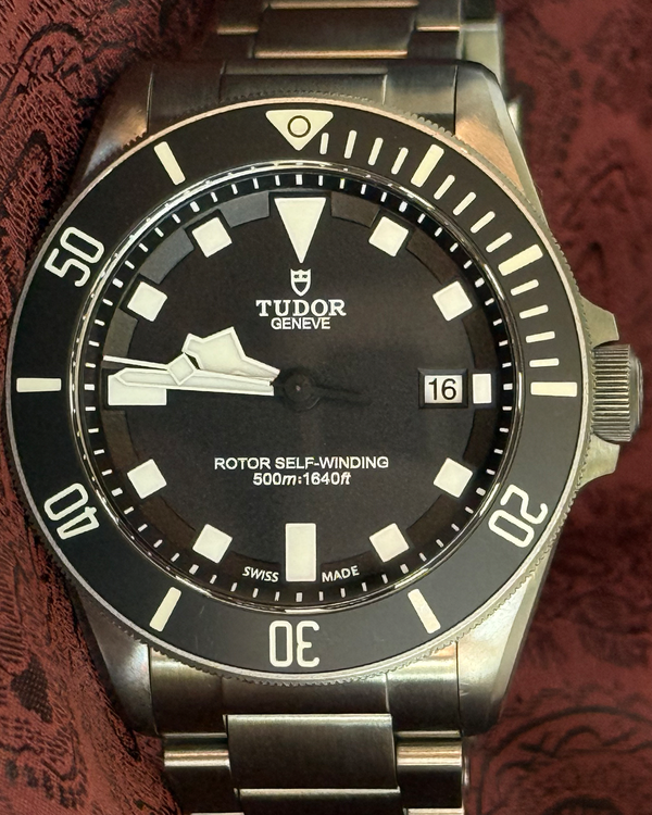 2015 Tudor Pelagos 42MM Black Dial Titanium Bracelet (25500TN)