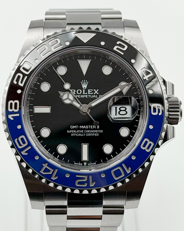 2025 Rolex GMT-Master II "Batman" 40MM Black Dial Oyster Bracelet (126710BLNR)