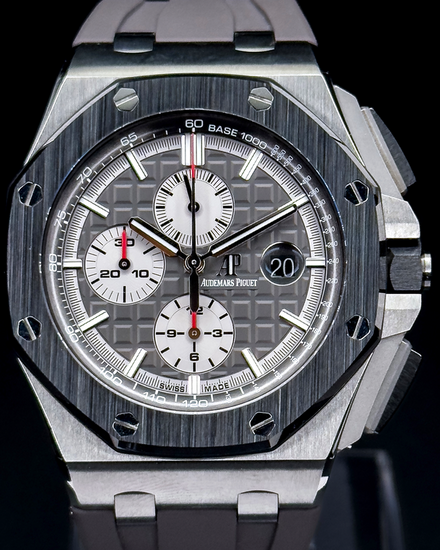 2017 Audemars Piguet Royal Oak Offshore Chronograph 44MM Grey Dial Rubber Strap (26400IO.OO.A004CA.01)