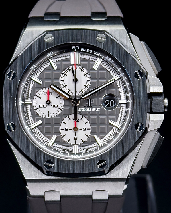 2017 Audemars Piguet Royal Oak Offshore Chronograph 44MM Grey Dial Rubber Strap (26400IO.OO.A004CA.01)