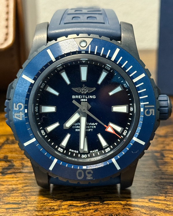 Breitling Superocean 48MM Blue Dial Rubber Strap (V17369)