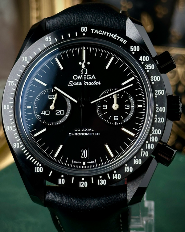 2016 Omega Speedmaster Dark Side of the Moon "Pitch Black" 44.25MM Black Dial Leather Strap (311.92.44.51.01.004)