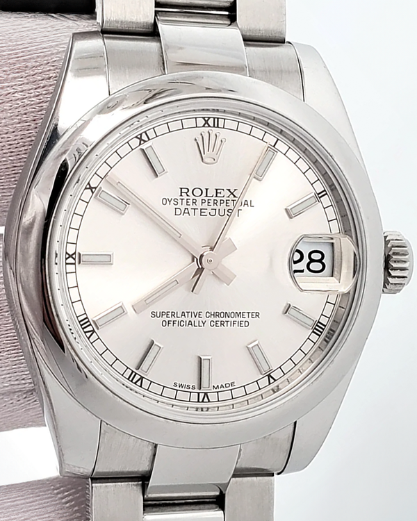 2015 Rolex Datejust 31MM White Dial Oyster Bracelet (178240)