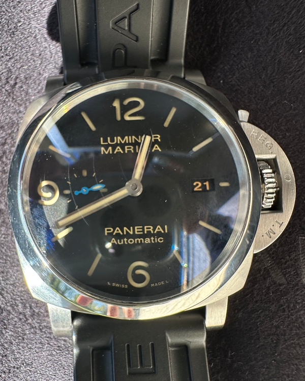 2019 Panerai Luminor Marina 1950 3 Days Automatic 44MM Black Dial Rubber Strap (PAM01312)