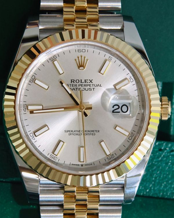 2025 Rolex Datejust 41MM Silver Dial Two-Tone Jubilee Bracelet (126333)