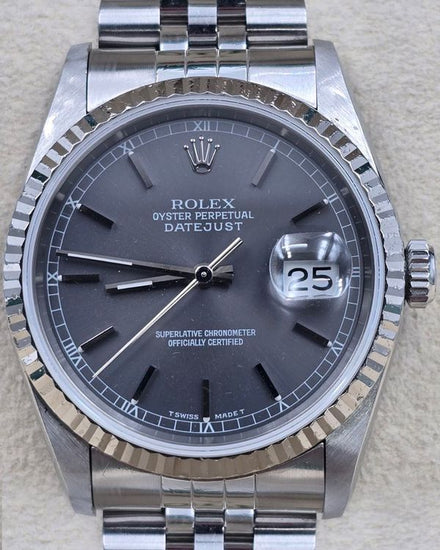 1993 Rolex Datejust 36MM Grey Dial Jubilee Bracelet (16234)
