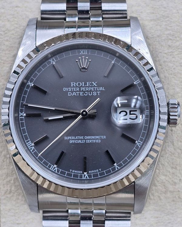 1993 Rolex Datejust 36MM Grey Dial Jubilee Bracelet (16234)