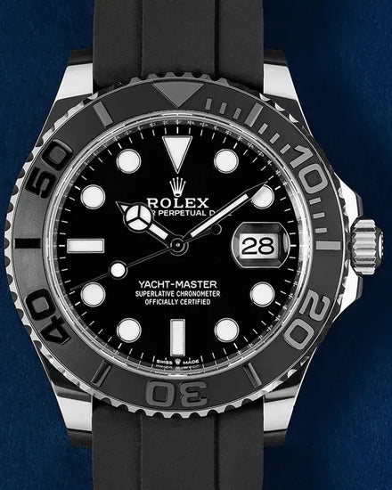 2023 Rolex Yacht-Master 42MM Black Dial Rubber Strap (226659)