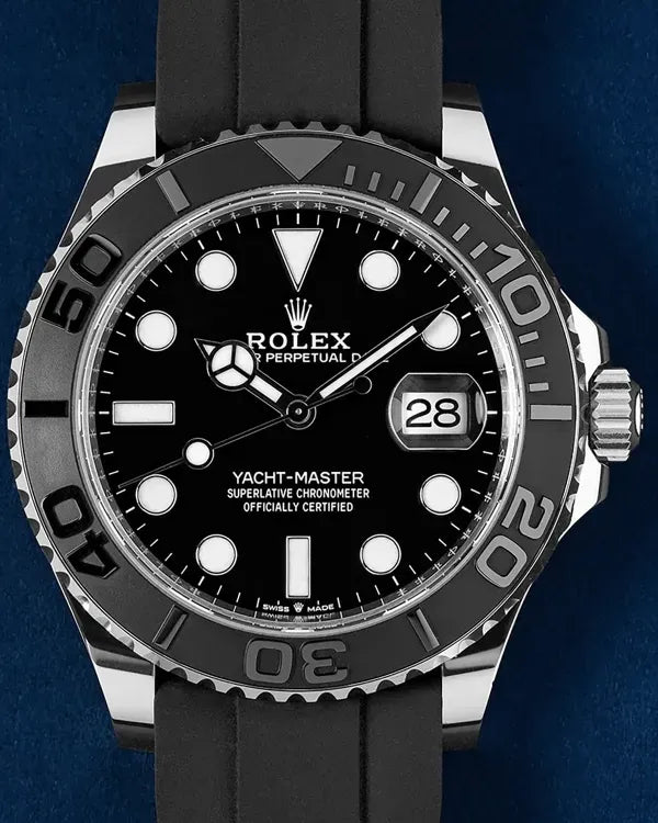 2023 Rolex Yacht-Master 42MM Black Dial Rubber Strap (226659)