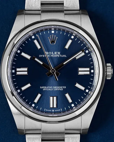 2020 Rolex Oyster Perpetual 41MM Blue Dial Oyster Bracelet (124300)