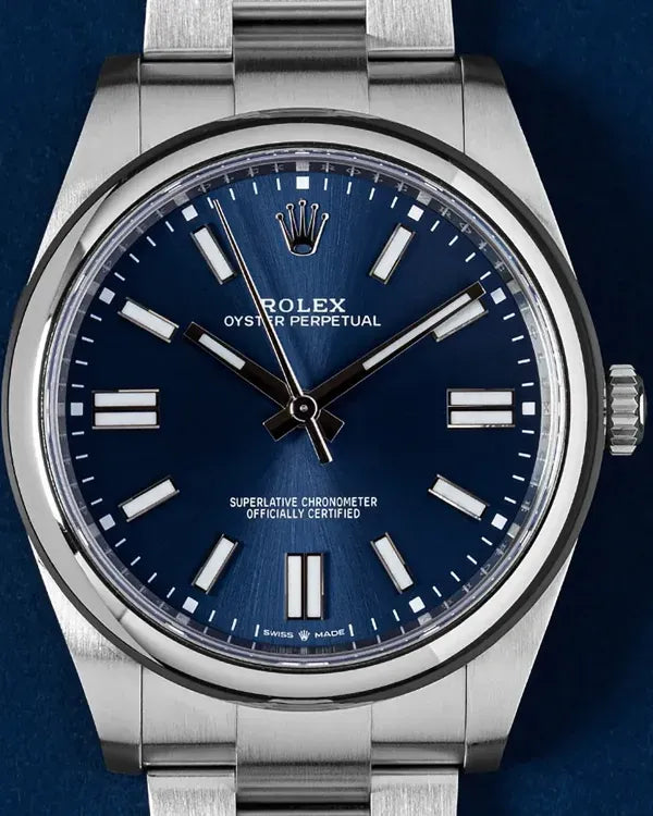 2020 Rolex Oyster Perpetual 41MM Blue Dial Oyster Bracelet (124300)