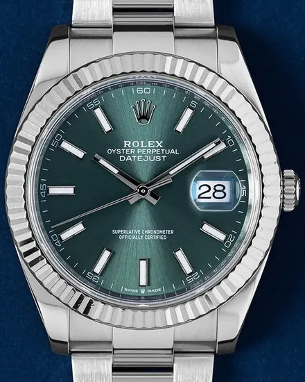 2024 Rolex Datejust 41MM Green Dial Oyster Bracelet (126334)