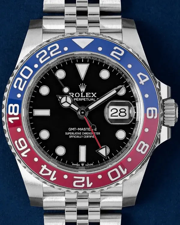 2018 Rolex GMT-Master II "Pepsi" 40MM Black Dial Jubilee Bracelet (126710BLRO)
