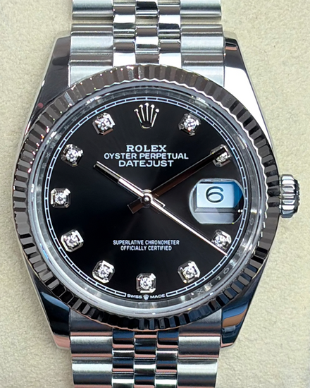 2023 Rolex Datejust 36MM Black Dial Jubilee Bracelet (126234)