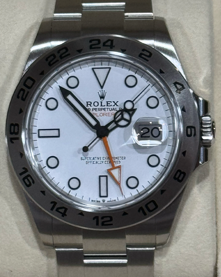 2025 Rolex Explorer II "Polar" 42MM White Dial Oyster Bracelet (226570)