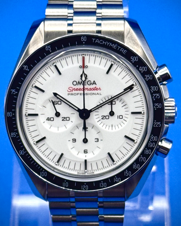 2025 Omega Speedmaster Professional Moonwatch 42MM White Dial Steel Bracelet (310.30.42.50.04.001)