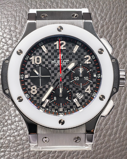 Hublot Big Bang Boutique "White Carbon" L.E. 44MM Carbon Fiber Dial Rubber Strap (301.SH.131.RW)