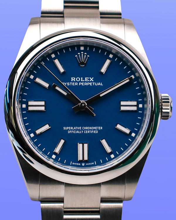 2025 Rolex Oyster Perpetual 41MM Blue Dial Oyster Bracelet (134300)