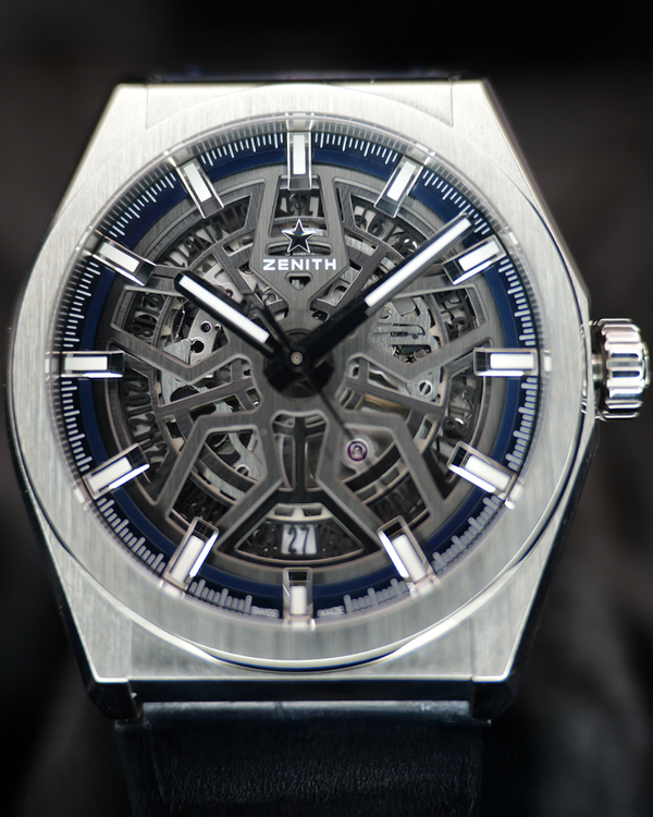 2021 Zenith Defy Classic 41MM Skeleton Dial Leather Strap (95.9000.670/78.R584)