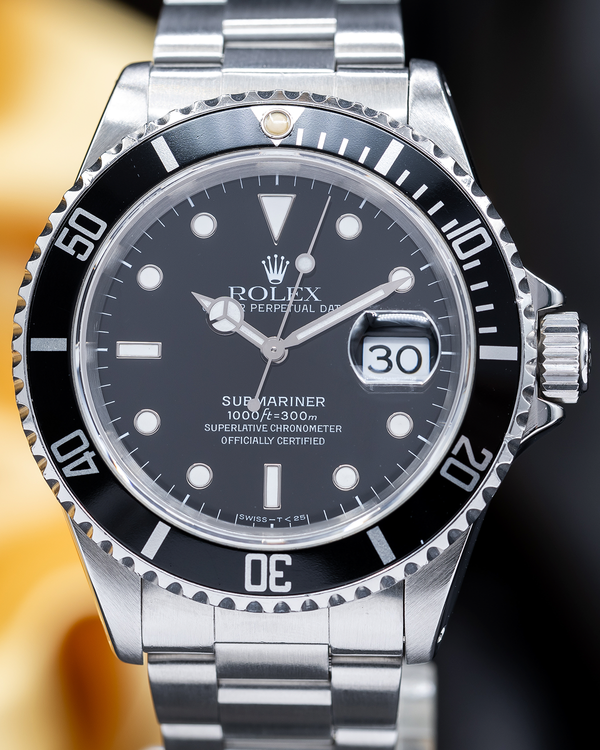 Rolex Submariner Date 40MM Black Dial Oyster Bracelet (16610)