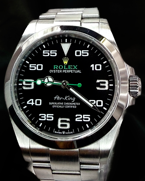 2023 Rolex Air-King 40MM Black Dial Oyster Bracelet (126900)